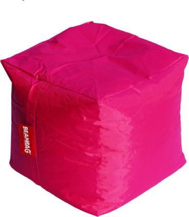 Růžový sedací vak BeanBag Cube