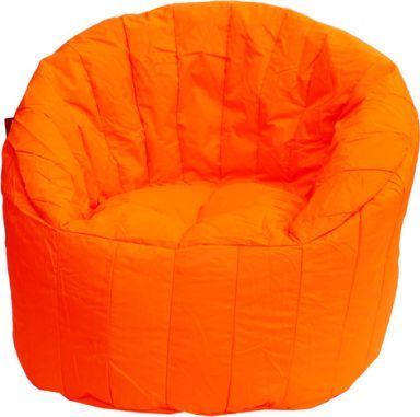 Zářivě oranžový sedací vak BeanBag Lumin Chair