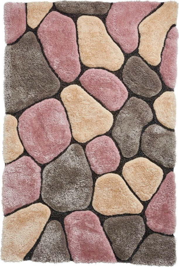 Šedo-růžový koberec Think Rugs Noble House Rock, 150 x 230 cm