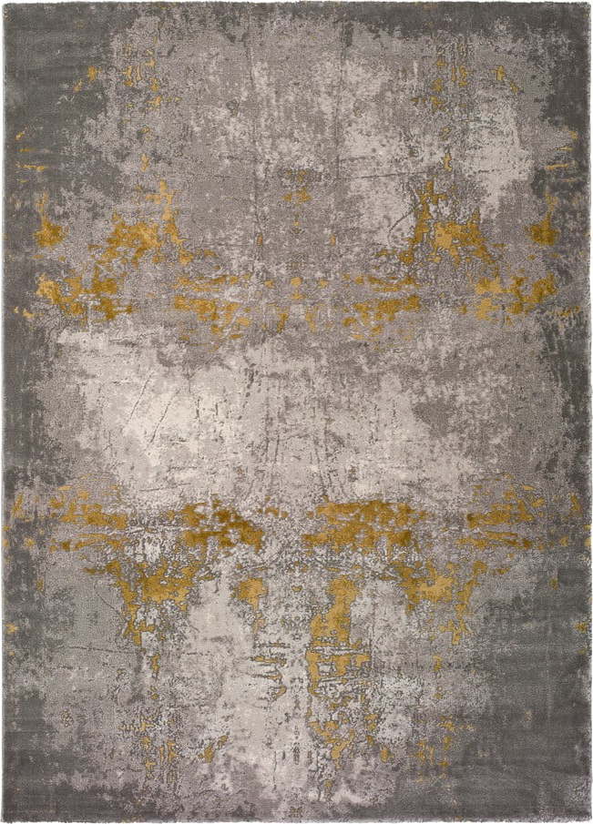 Šedý koberec Universal Mesina Mustard, 80 x 150 cm