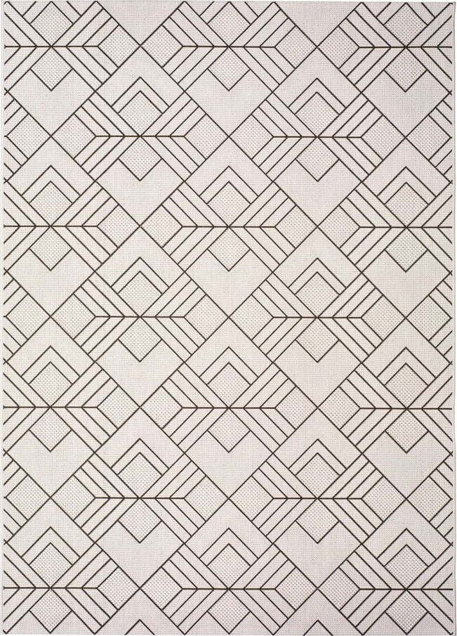 Bílobéžový venkovní koberec Universal Silvana Caretto, 120 x 170 cm