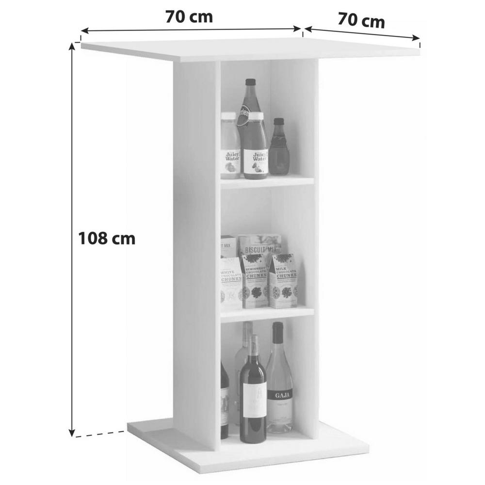 Barový stůl Standos černý š: 70cm