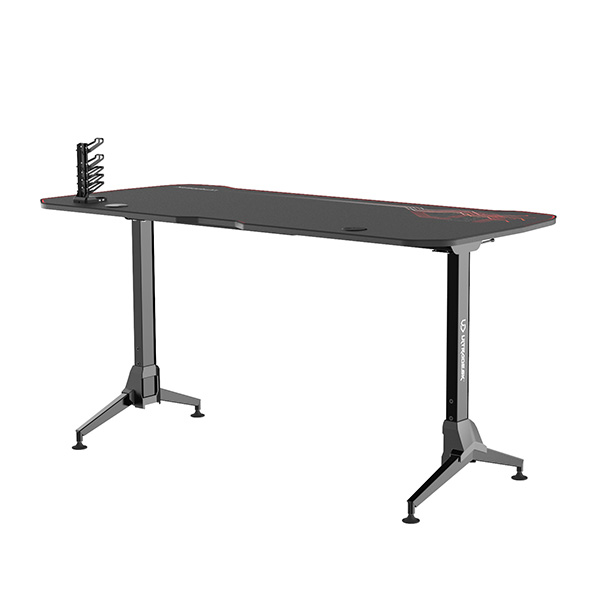 Herní výškově nastavitelný stůl ULTRADESK GRAND RED – 160x70 cm