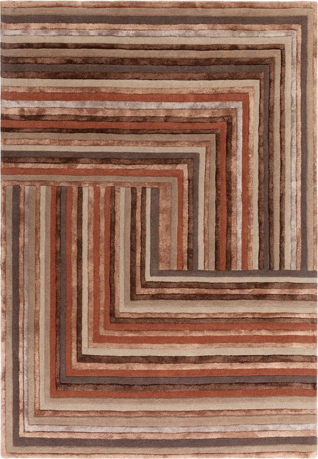 Vlněný koberec v cihlové barvě 200x300 cm Network Terracotta – Asiatic Carpets