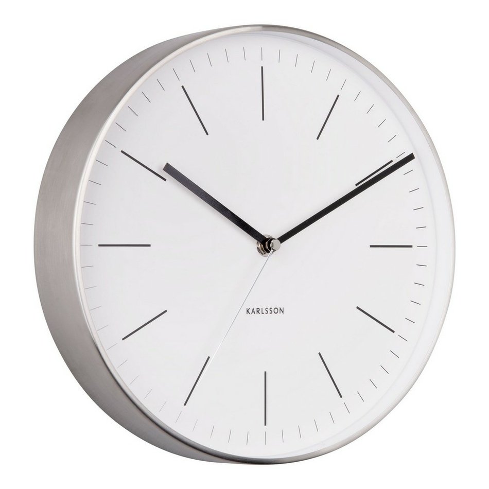 Karlsson 5732WH designové nástěnné hodiny, pr. 28 cm