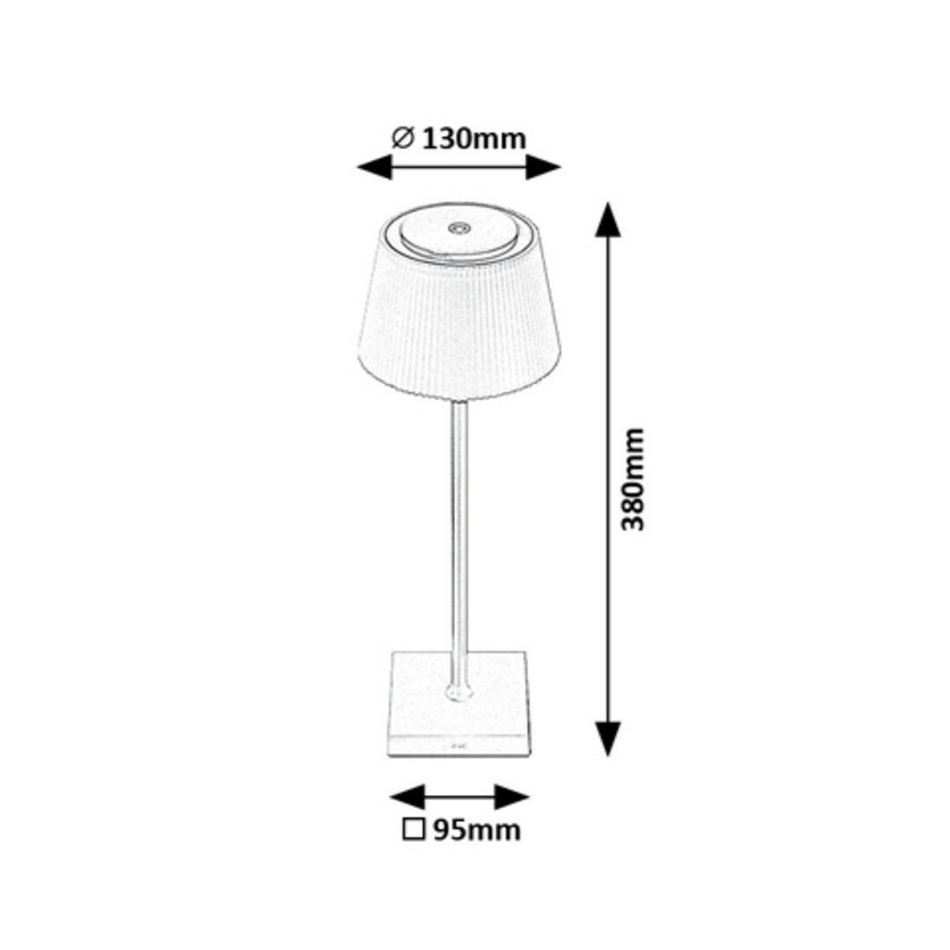 Rabalux 76010 stolní LED lampa Taena, 4 W, černá