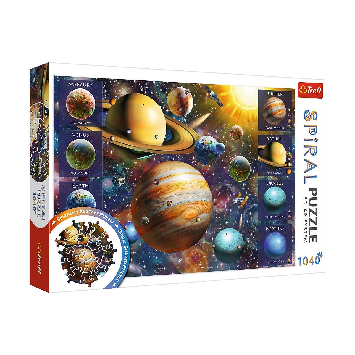 Trefl Spiral puzzle Sluneční soustava, 1040 dílků