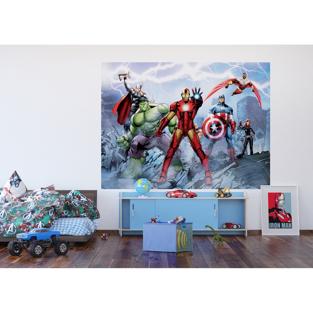 Dětská fototapeta Avengers 252 x 182 cm, 4 díly