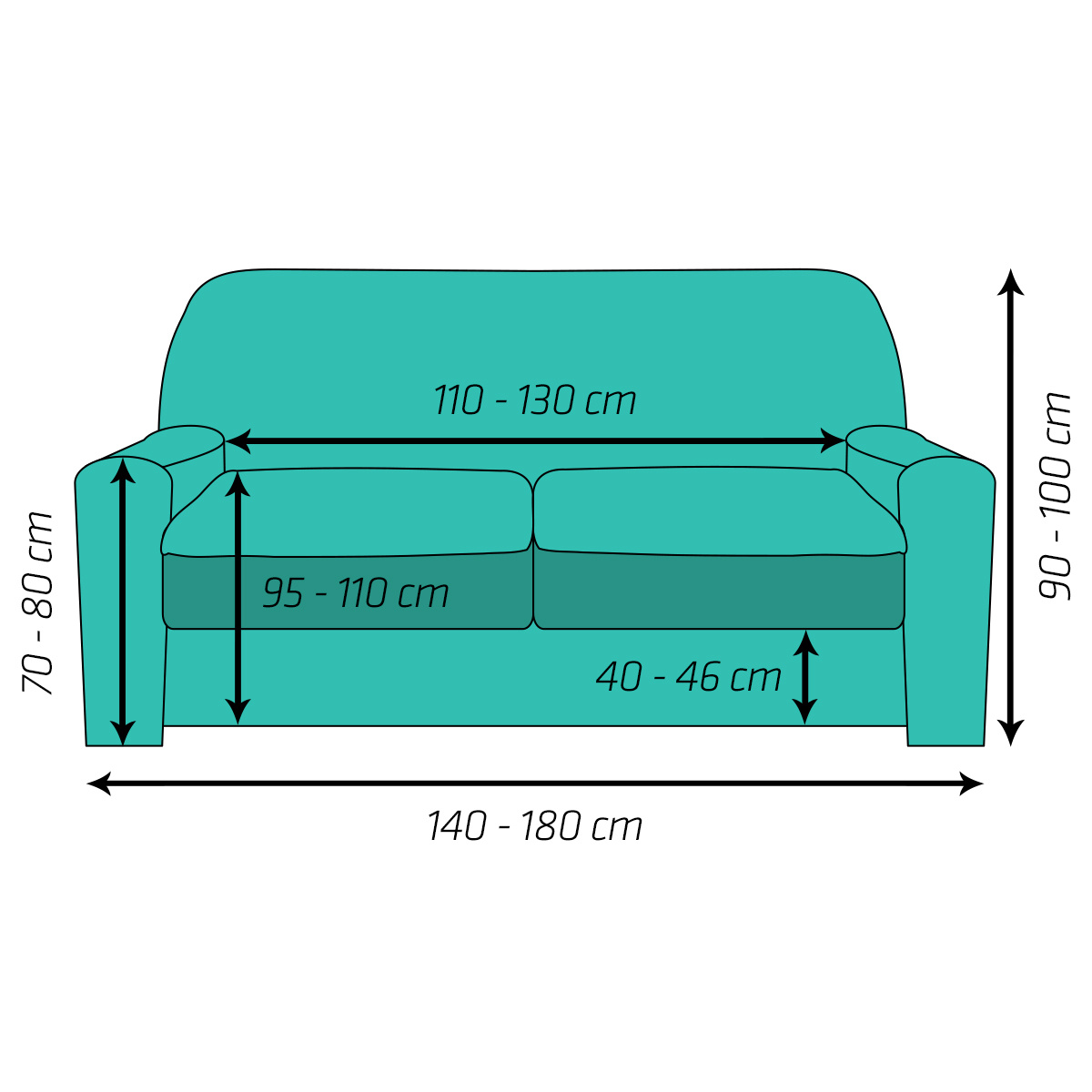 4Home Multielastický potah na sedací soupravu Comfort smetanová, 180 - 220 cm