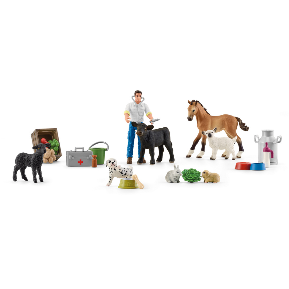 Schleich 98643 Adventní kalendář 2022, domácí zvířata