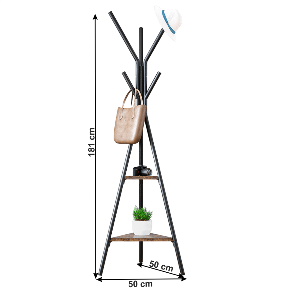 Kovový věšák Plento, 181 cm