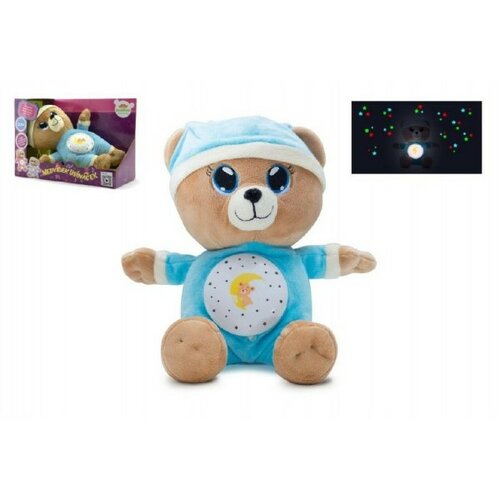 Teddies Plyšový medvídek Usínáček 32 cm, modrá