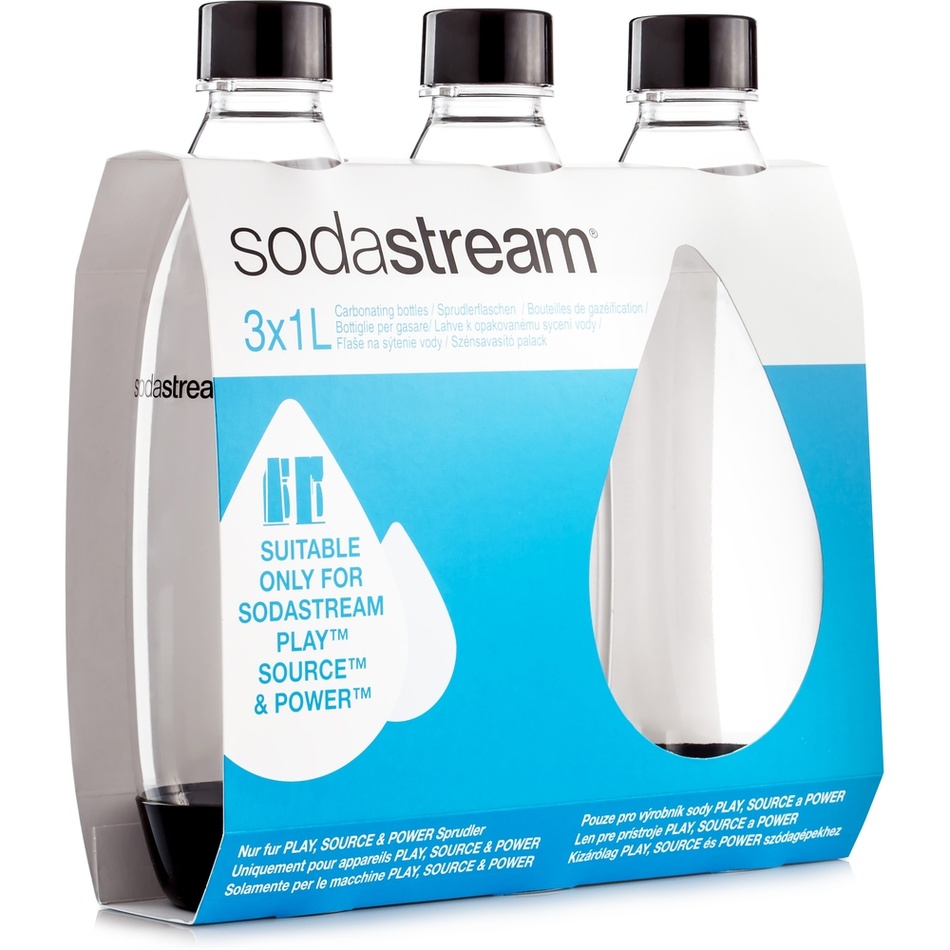 SODASTREAM Lahev SOURCE/PLAY 3Pack 1l černá