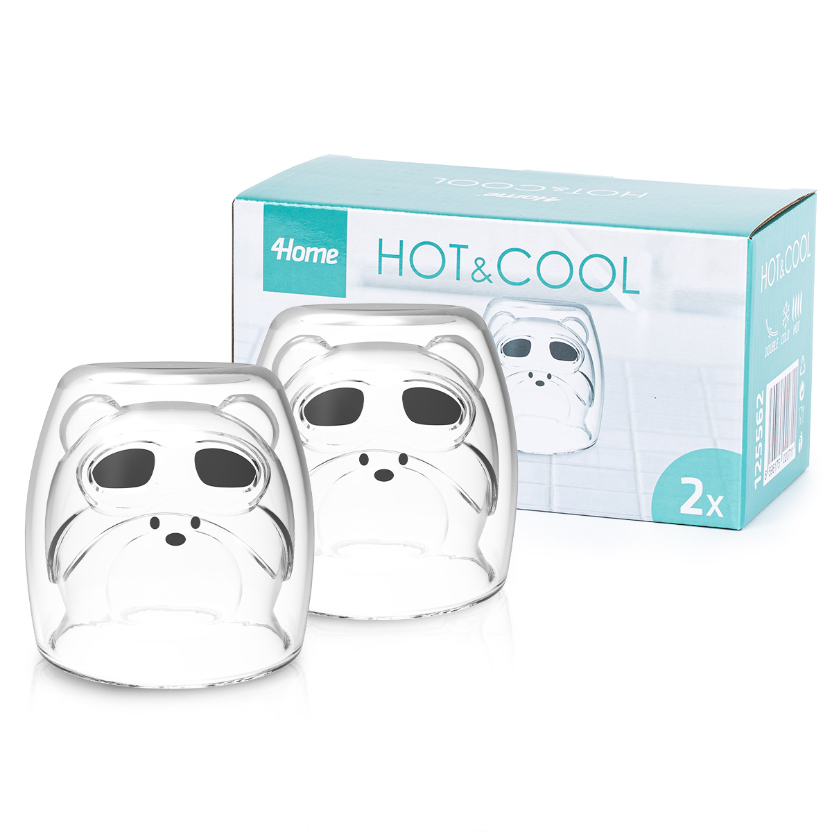 4Home Termo sklenice Hot&Cool Frosty Bear 250 ml, 2 ks