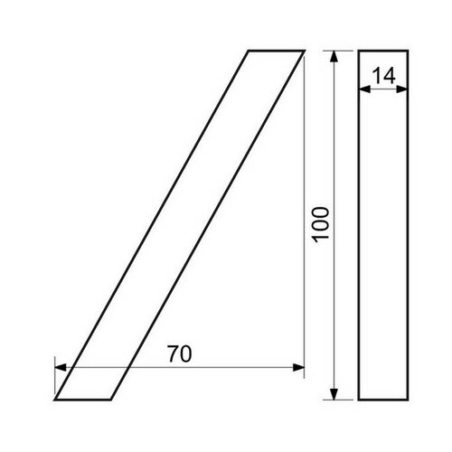 Hliníkové lomítko pro domovní číslo  „3D“ provedení se strukturovaným povrchem RICHTER RN.100LV./.AL.AM.3D