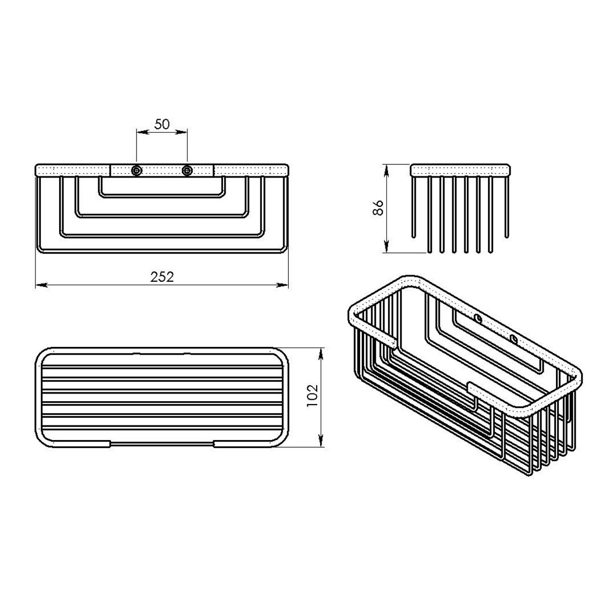 GEDY 2419-14 Smart police, 25,2 x 8,6 x 10,2 cm, černá mat