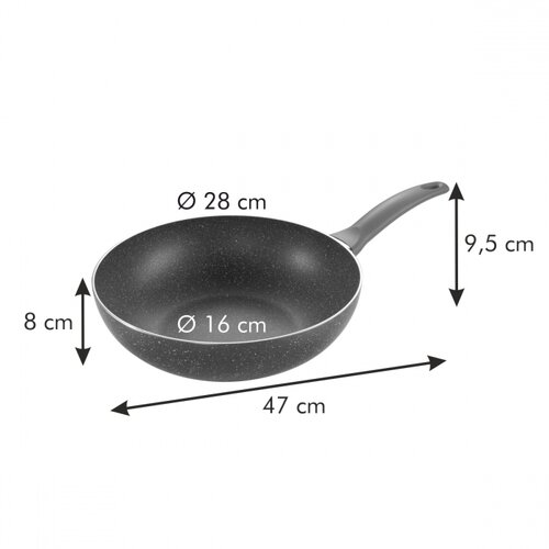 Wok Tescoma MANICO ROSSO pr. 28 cm