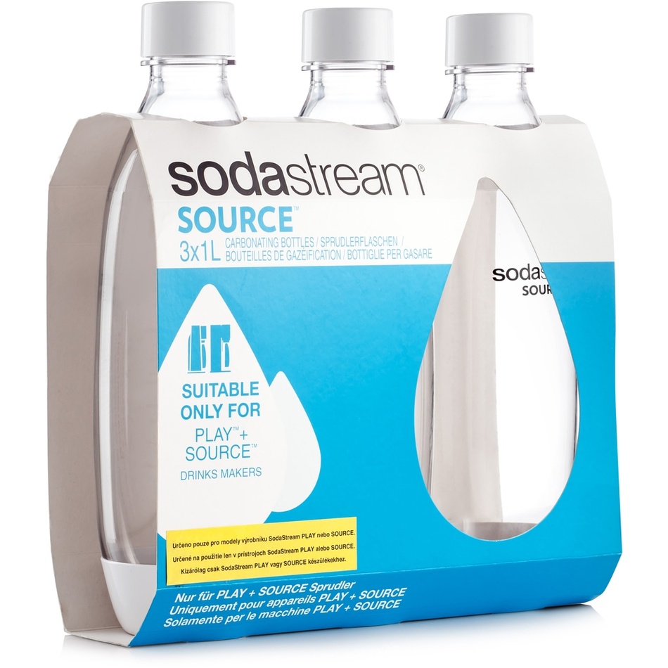 SODASTREAM Lahev SOURCE/PLAY 3Pack 1l bílá