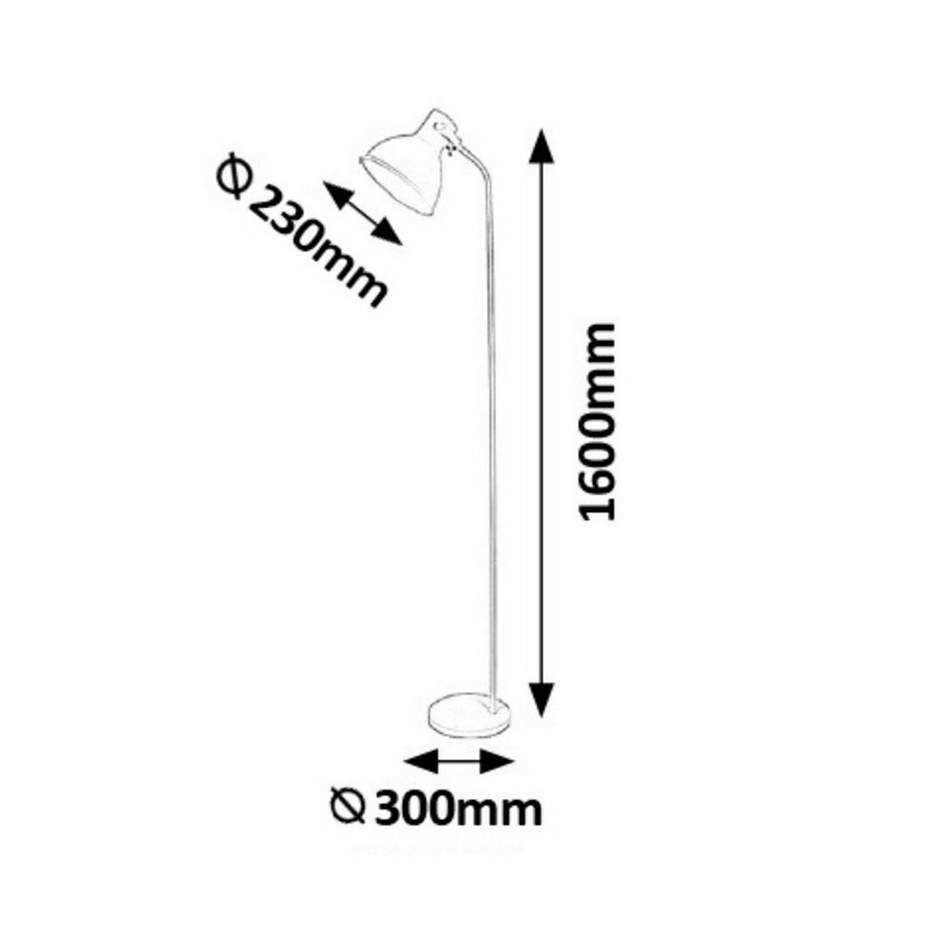 Rabalux 4328 stojací lampa, bílá