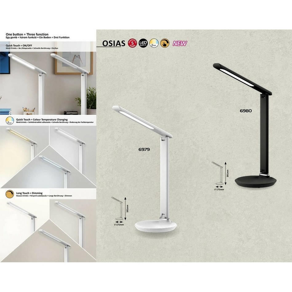 Rabalux 6979 stolní LED lampa Osias