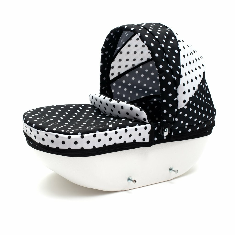 New Baby Dětský kočárek pro panenky Comfort, černo-bílá