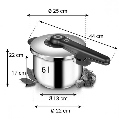 TESCOMA SmartCLICK 6,0 l tlakový hrnec