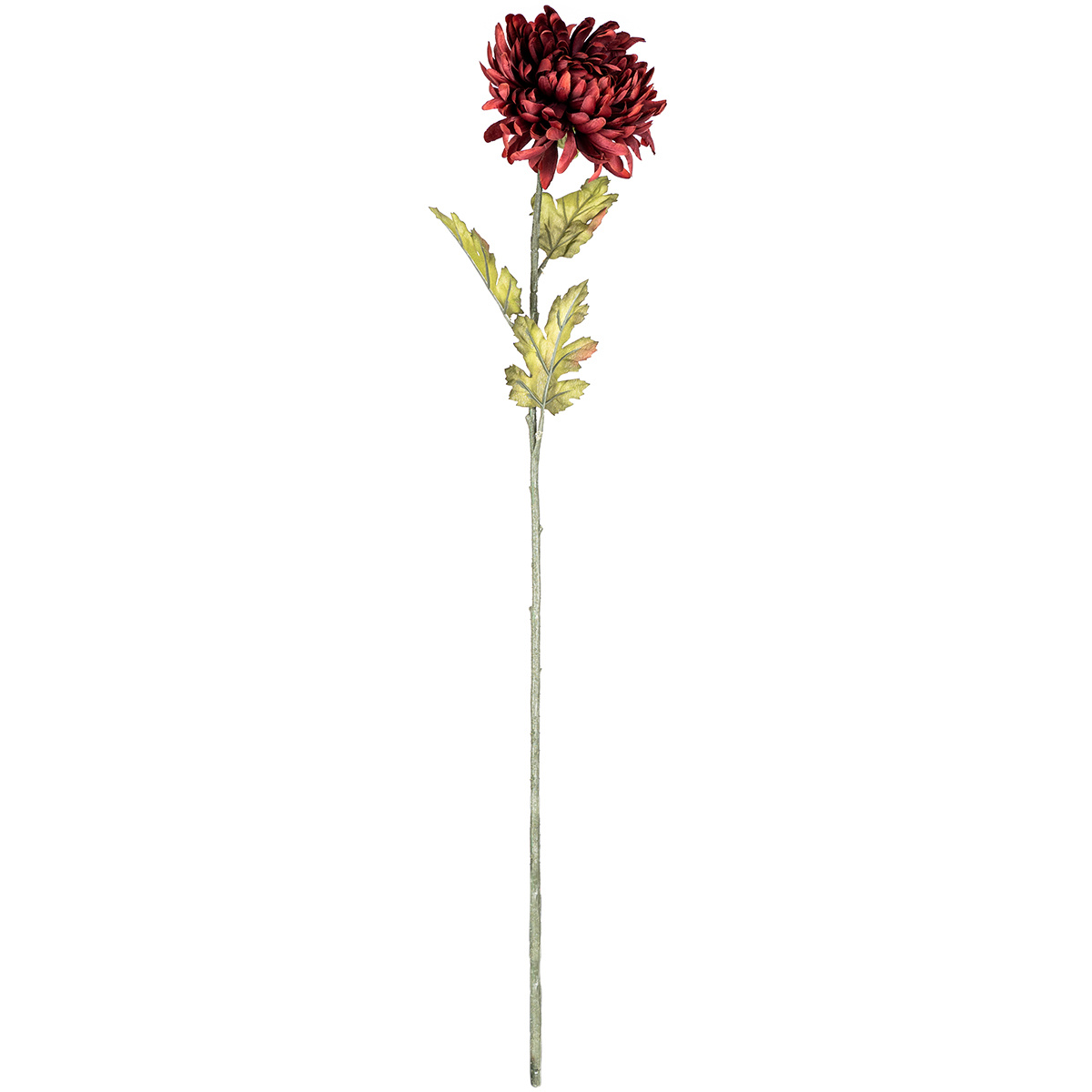 Umělá chryzantéma, v. 74 cm, vínová