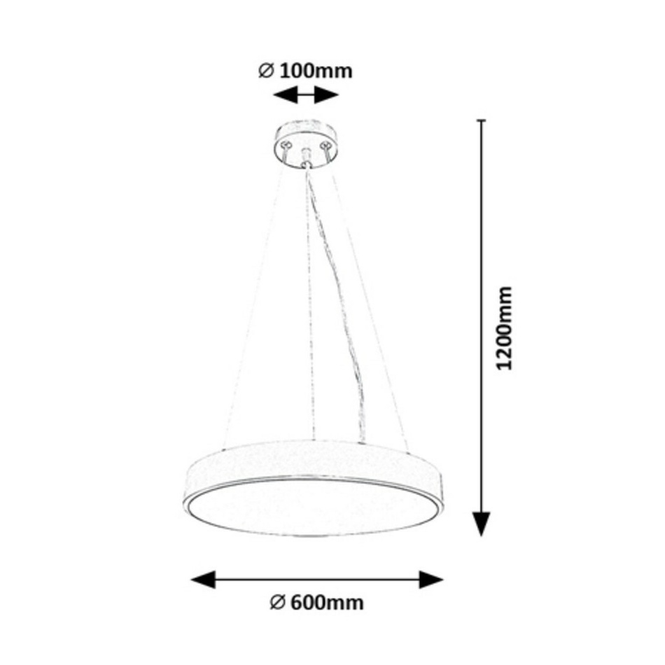 Rabalux 71041 závěsné LED svítidlo Tessia, 60 W, černá