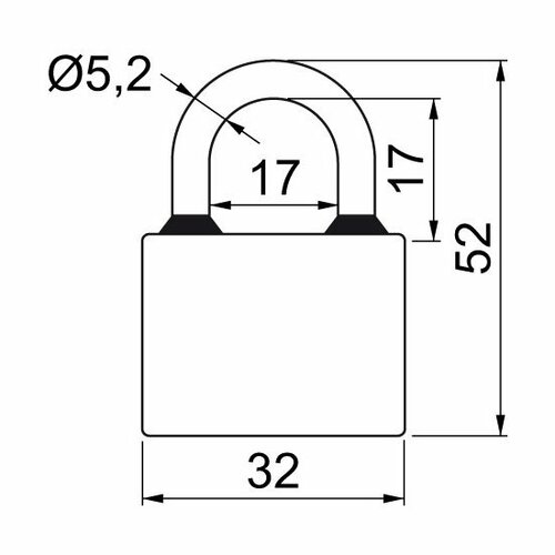 Set 3 ks visacích zámku na společný uzávěr – „SU“ RV.OVAL.32.SET3