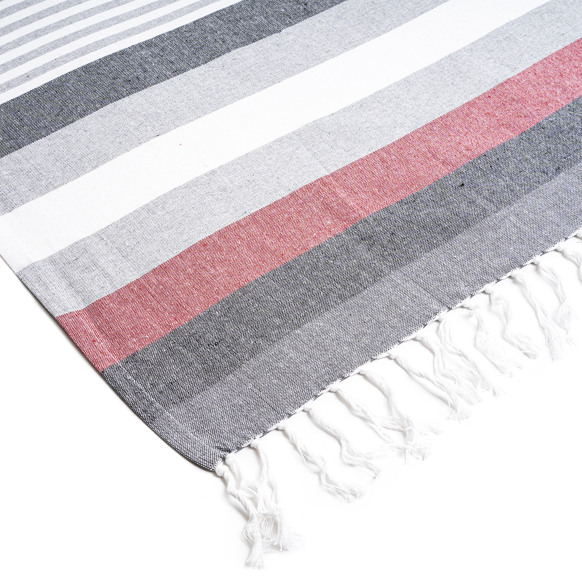 Trade Concept Osuška Fouta s třásněmi Stripes red, 90 x 170 cm