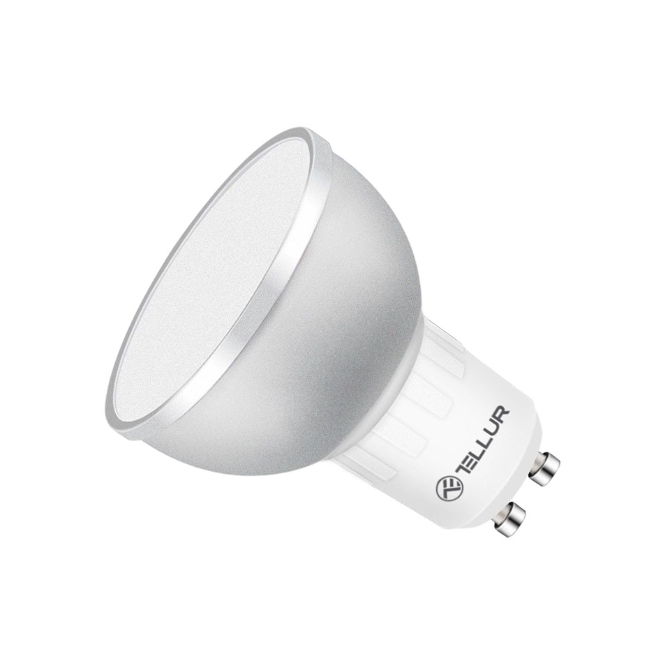 Tellur WiFi Smart LED RGB žárovka GU10, 5 W, čirá, teplá bílá