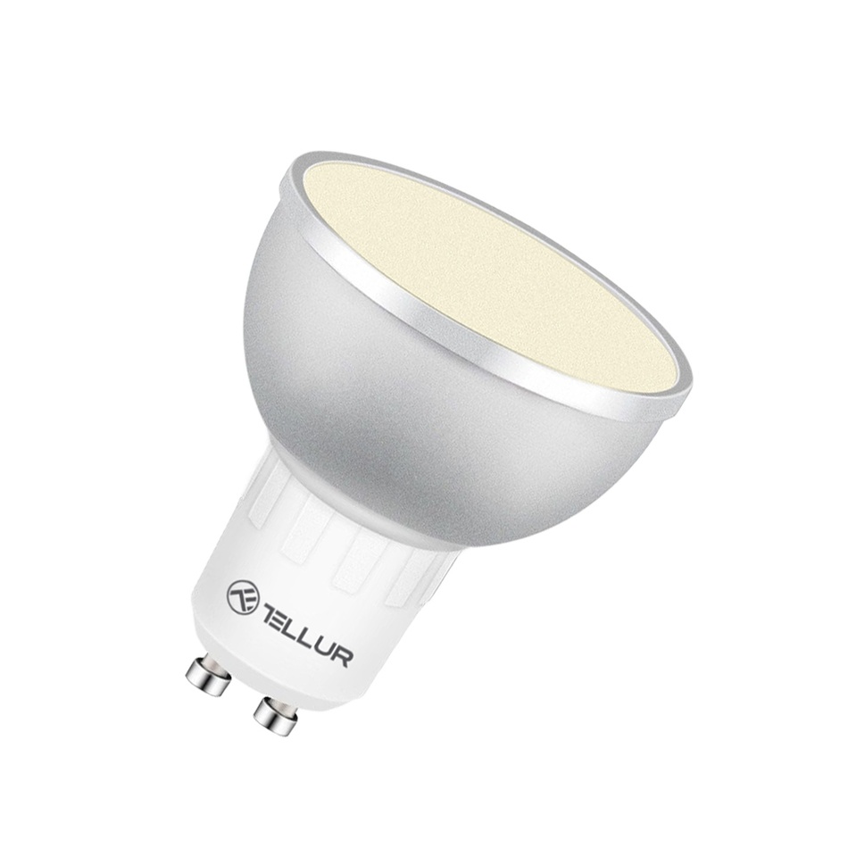 Tellur WiFi Smart LED RGB žárovka GU10, 5 W, čirá, teplá bílá