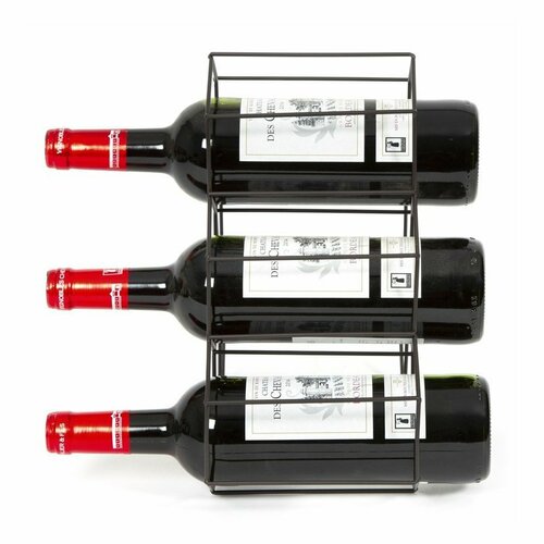 Compactor Stojan pro 6 lahví vína, 28 x 28 x 4,5 cm, matná ocel