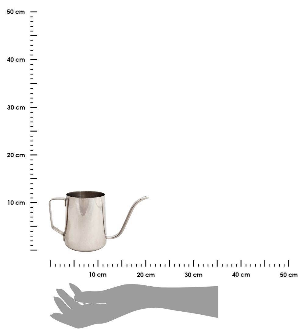 DekorStyle Dekorativní ocelová konev Escher 0,5L stříbrná