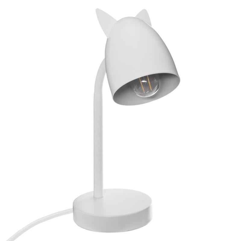 DekorStyle Dětská stolní lampa bílá 31 cm