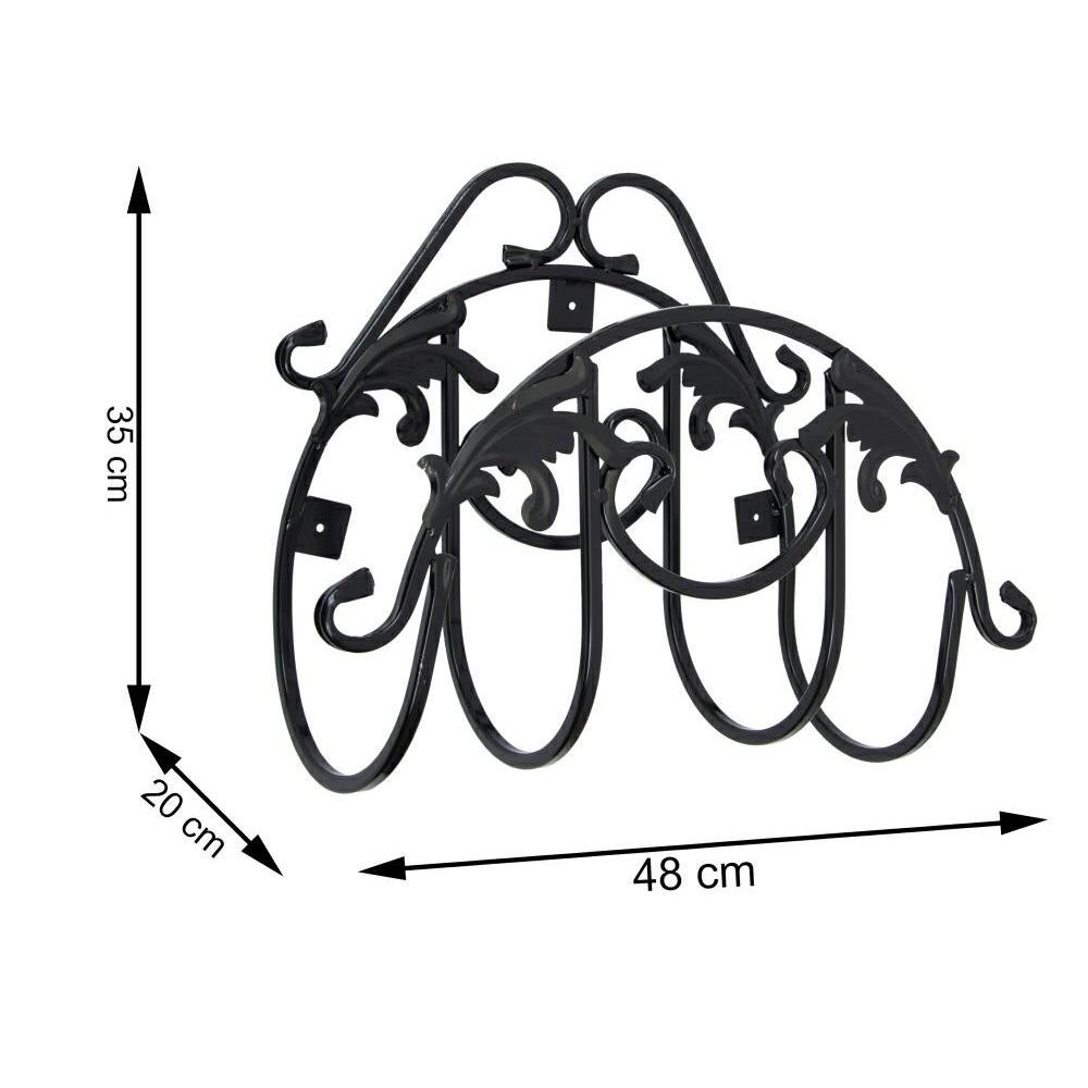 DekorStyle Držák zahradní hadice Arnaut černý