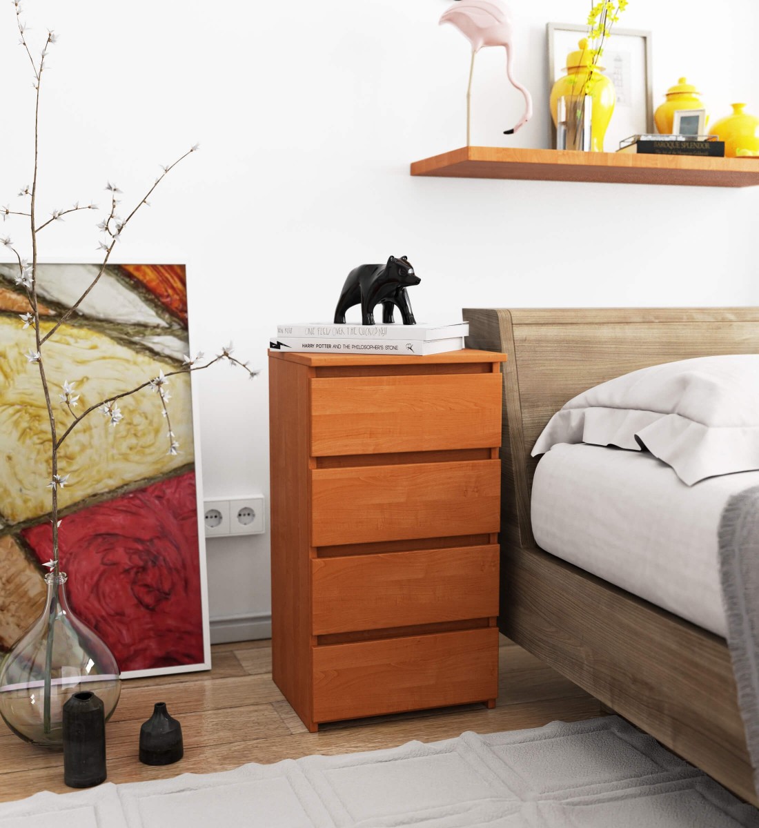 Ak furniture Komoda CL4 40 cm olše