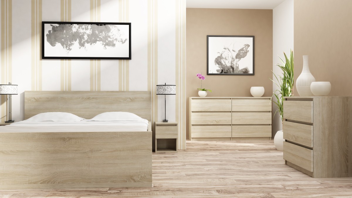 TP Living Komoda MALWA M6-140 dub sonoma