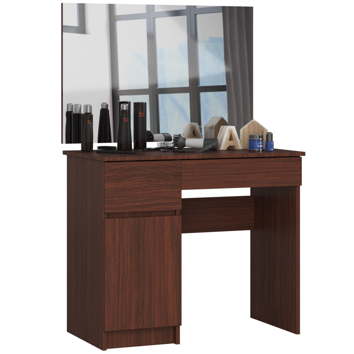 Ak furniture Kosmetický stolek se zrcadlem P-2/SL I wenge levý