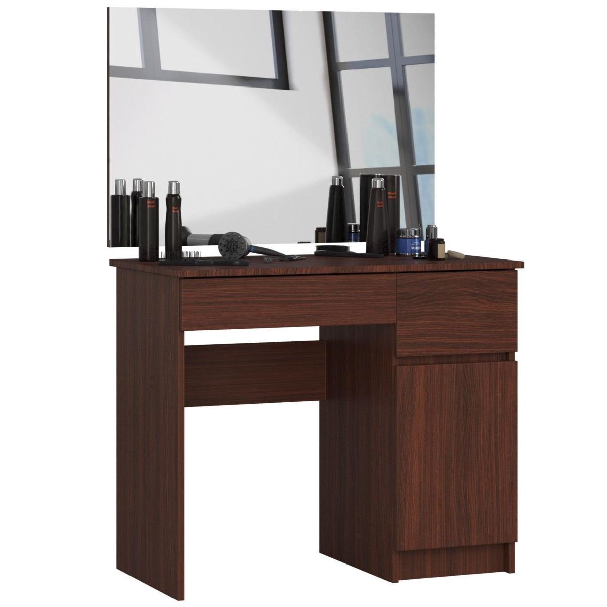 Ak furniture Kosmetický stolek se zrcadlem P-2/SL I wenge pravý