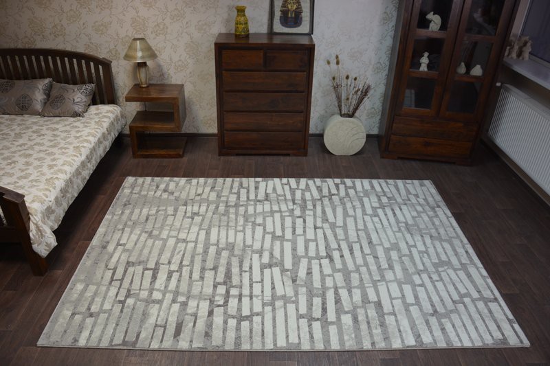 Dywany Lusczow Kusový koberec AKRYLOVÝ PATARA 0244 Krémový/L.Beige, velikost 80x150