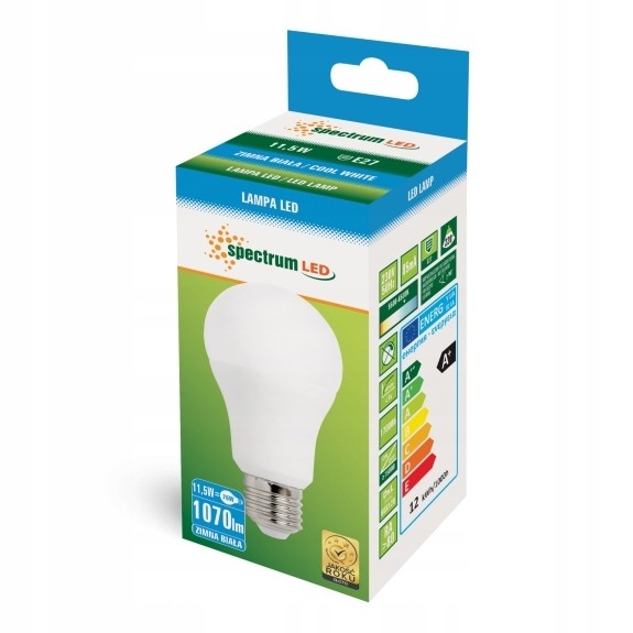 Spectrum LED LED žárovka GLS 11,5W E-27 studená bílá