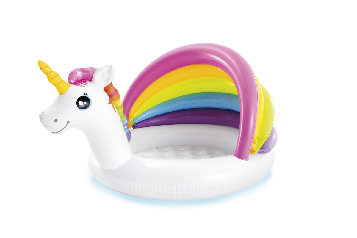 INTEX Nafukovací bazén UNICORN bílý/růžový