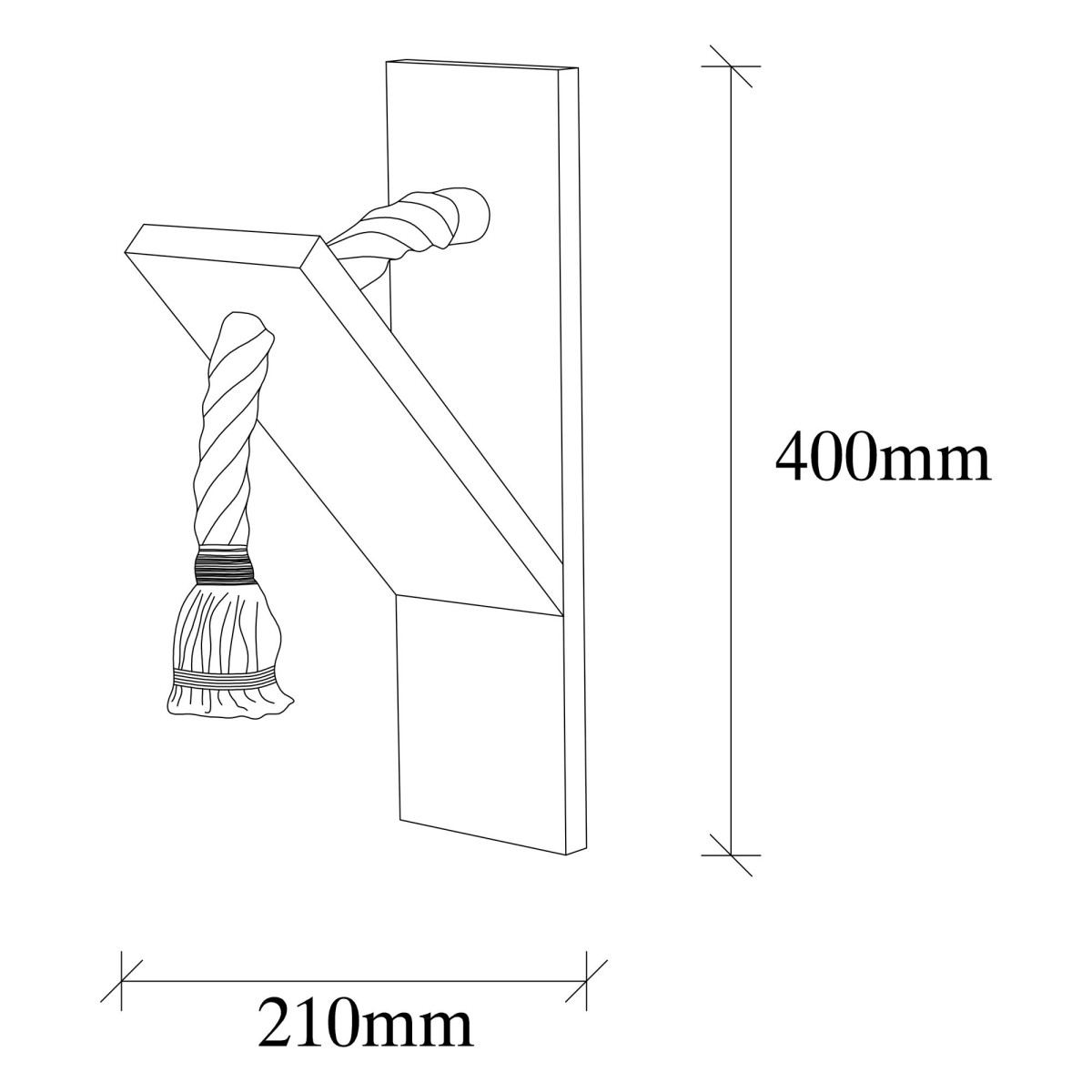 Opviq Nástěnná lampa Erebos II jedle