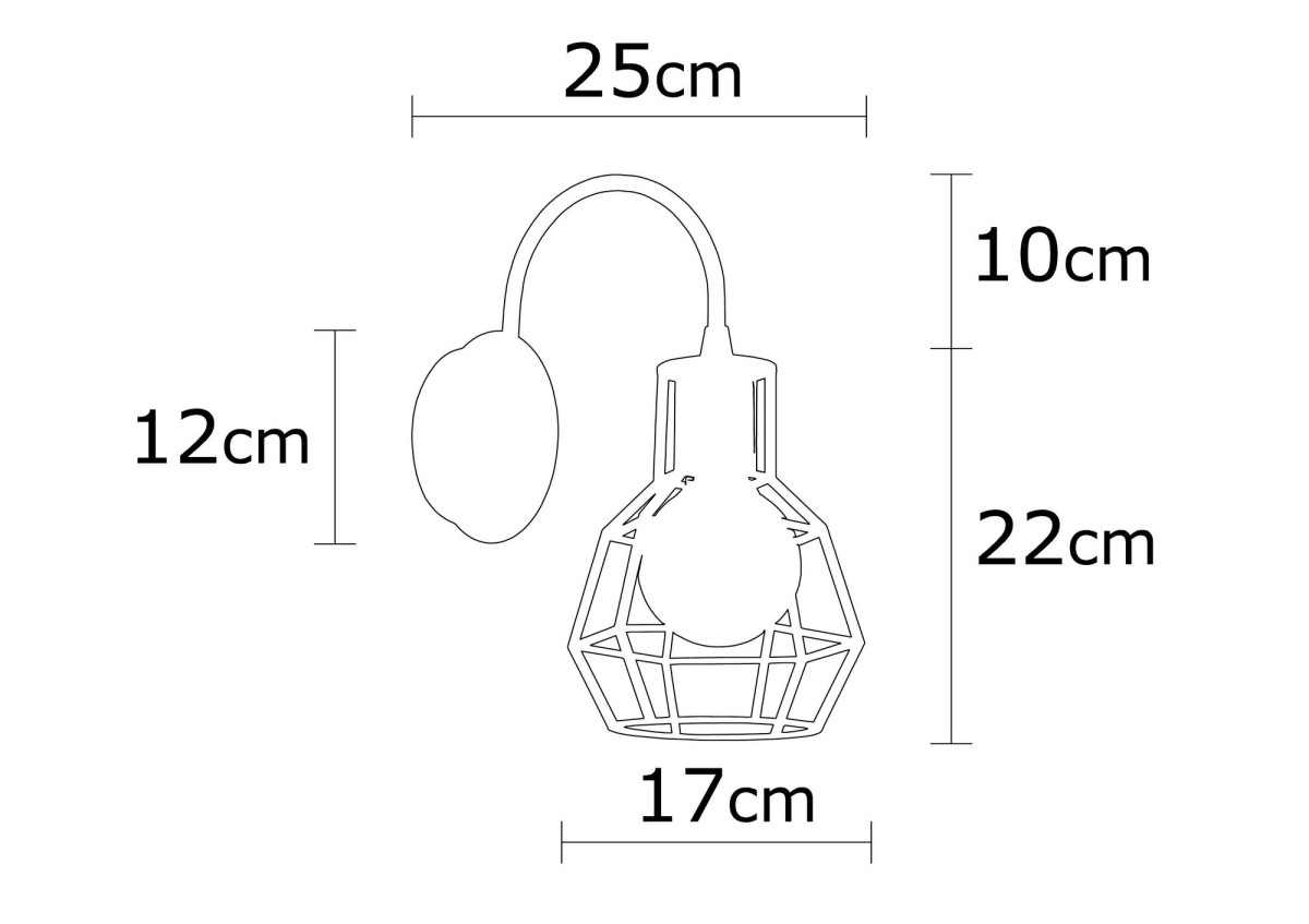 Opviq Nástěnná lampa Kapadokya černá