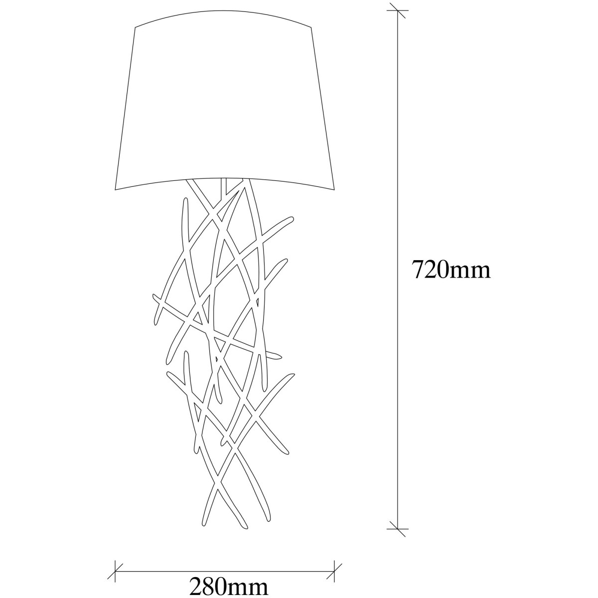 Opviq Nástěnná lampa Asaf I černá