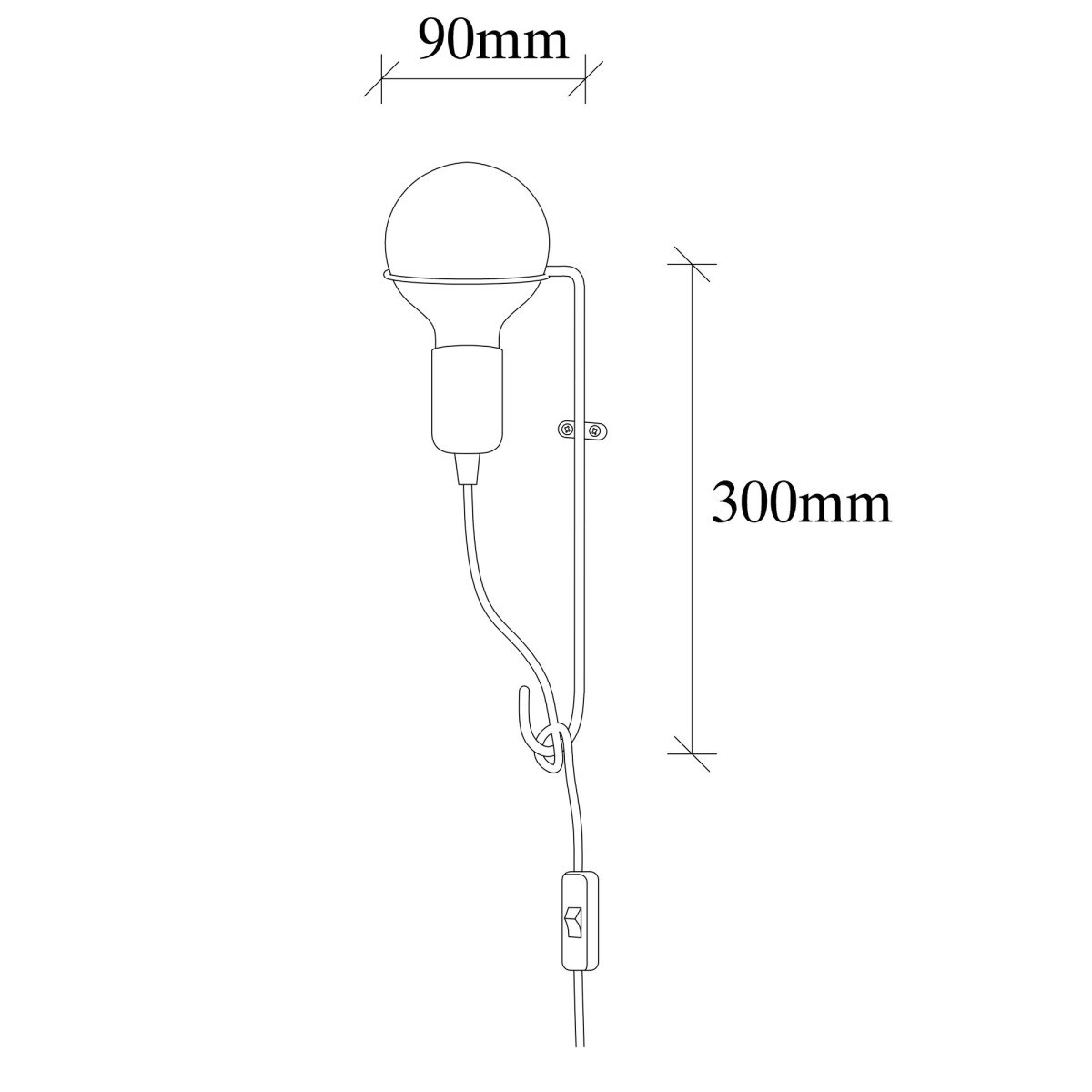 Opviq Nástěnná lampa Pota zlatá