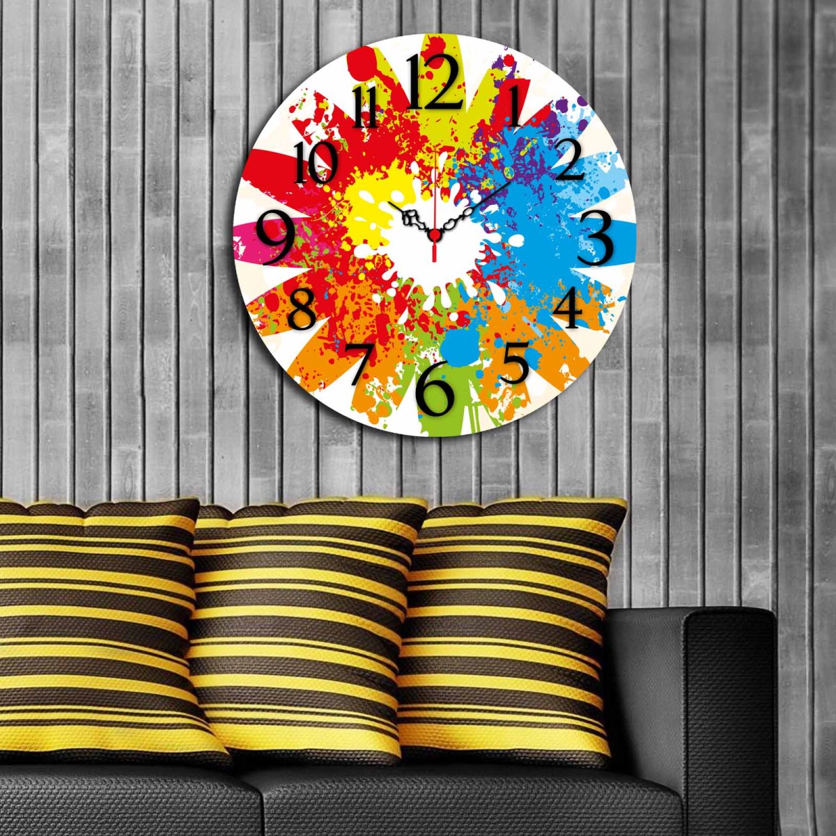 Wallity Nástěnné hodiny Coloursy 40 cm barevné