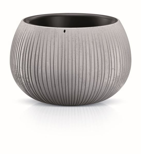 Prosperplast Obal na květináč s vkladem Bowl šedý, varianta 47,8 cm