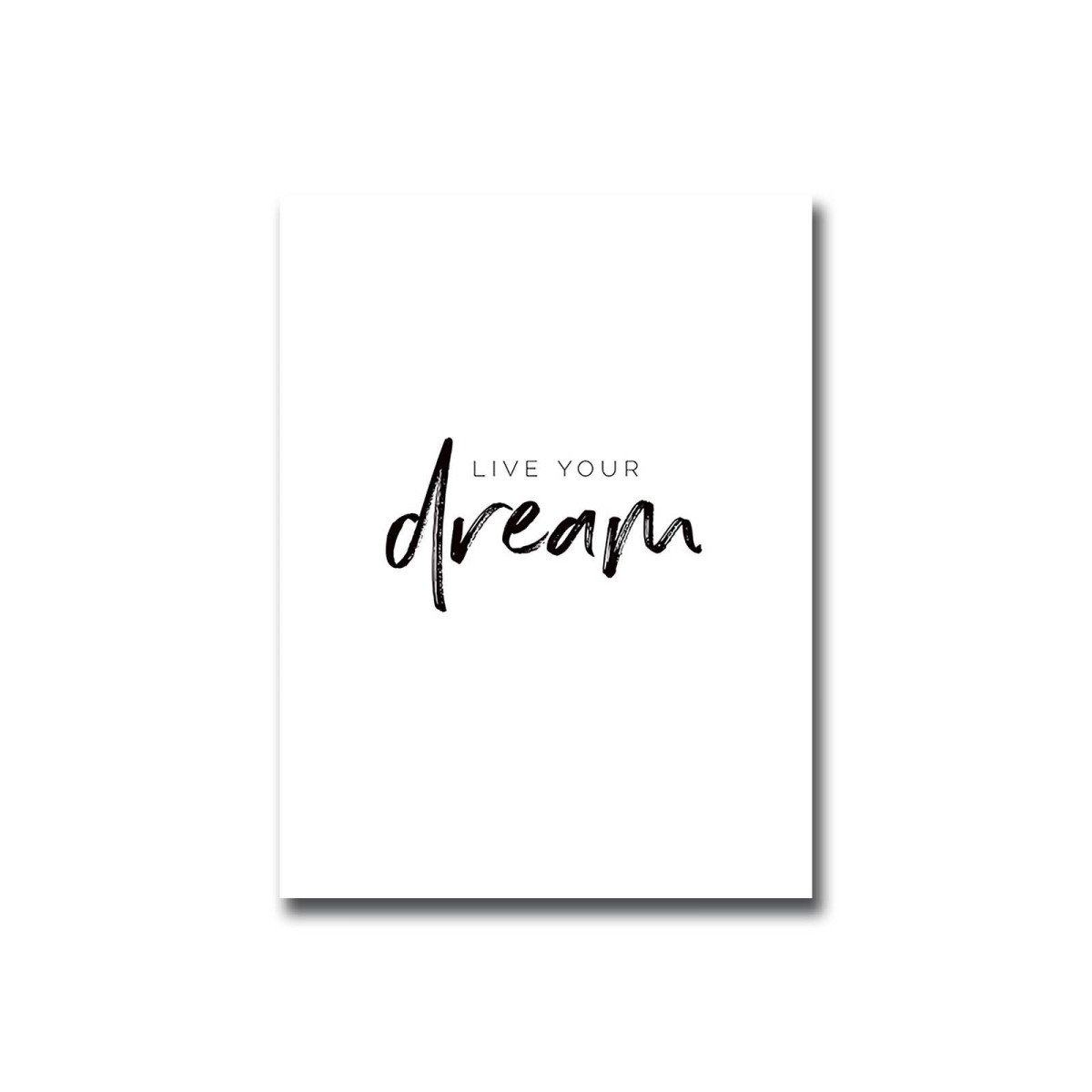 Wallity Obraz LIVE YOUR DREAM 30 x 40 cm